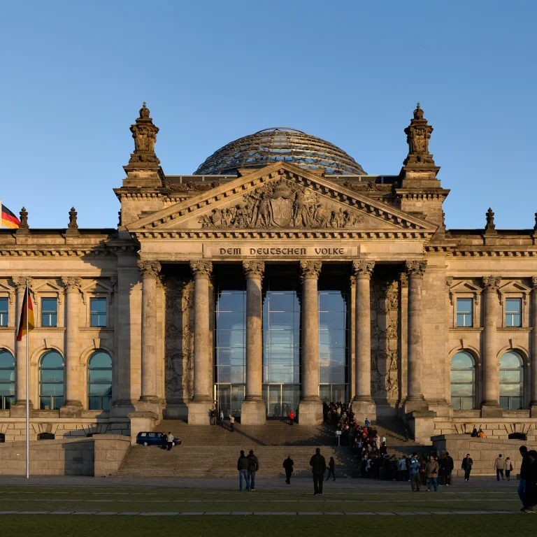 Duitsland Personeelsreis foto Reichstag in Berlijn
